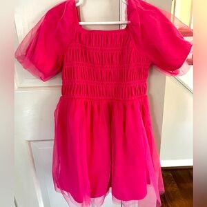 J. Crew girls pink tulle dress